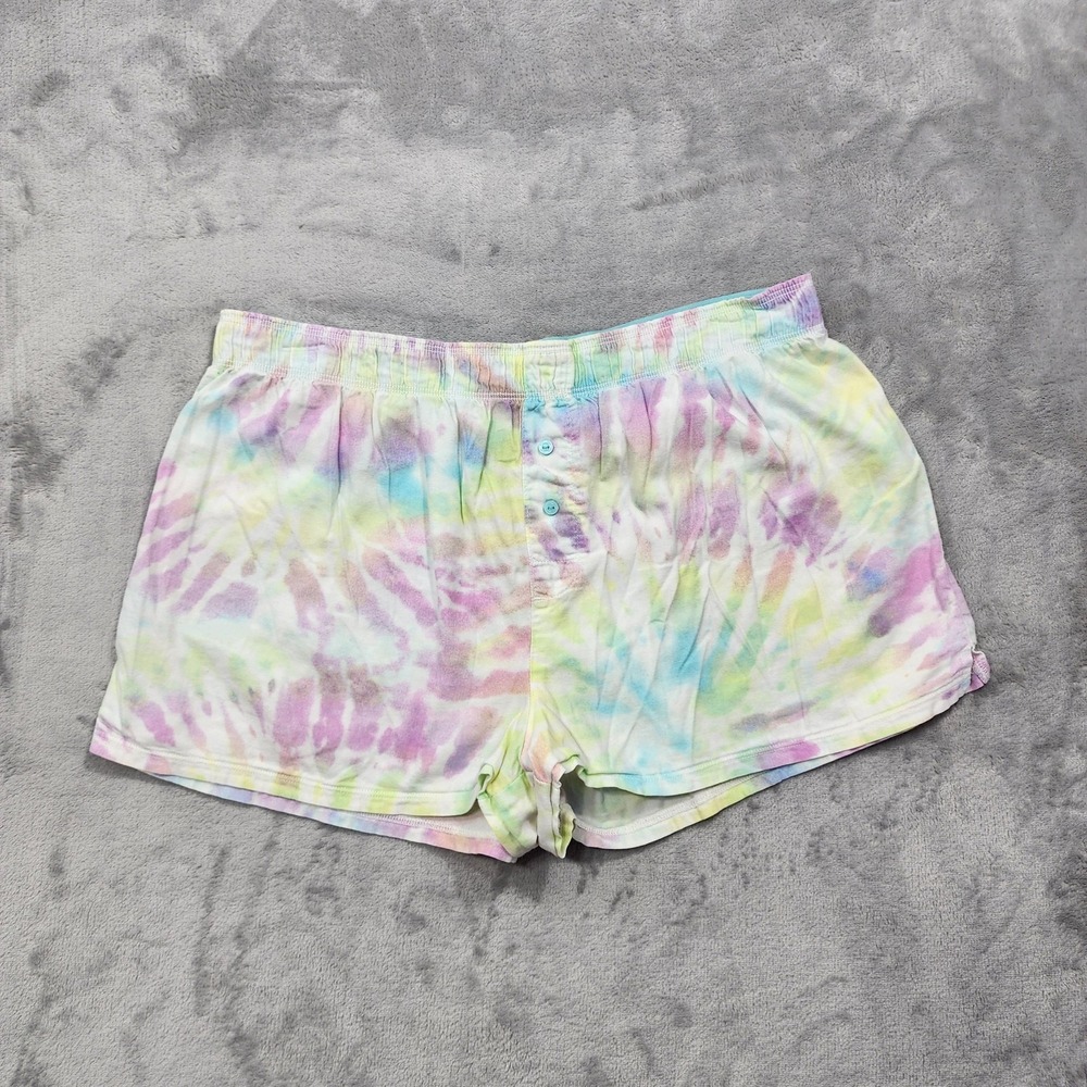 PINK Victoria's Secret Shorts Womens S‎ Multicolor Tie Dye Sleep Pajama Lounge